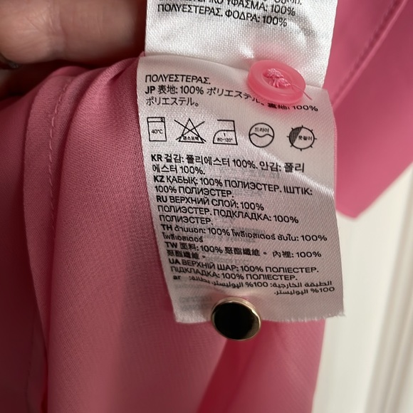 Pink double breasted belted dress - Picture 6 of 6